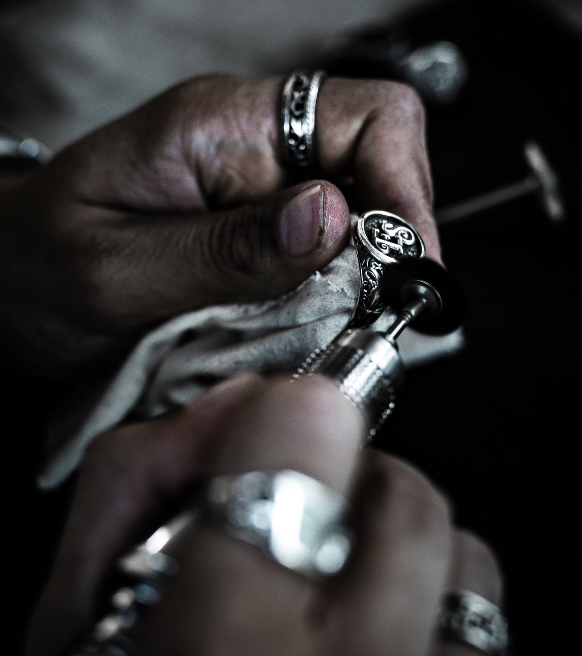 mens handmade silver rings