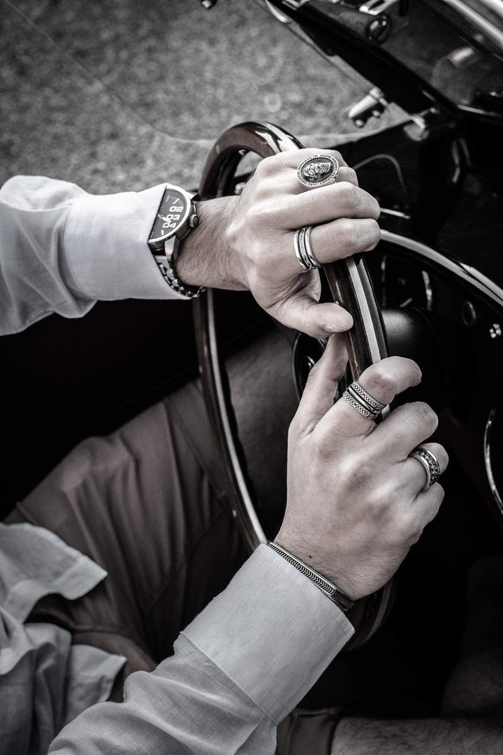 Cesare - Girati Silver Rings for Men