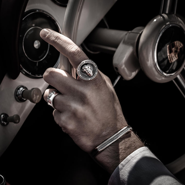 Cesare - Girati Silver Rings for Men