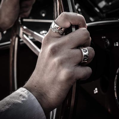 Livello - Girati Silver Rings for Men