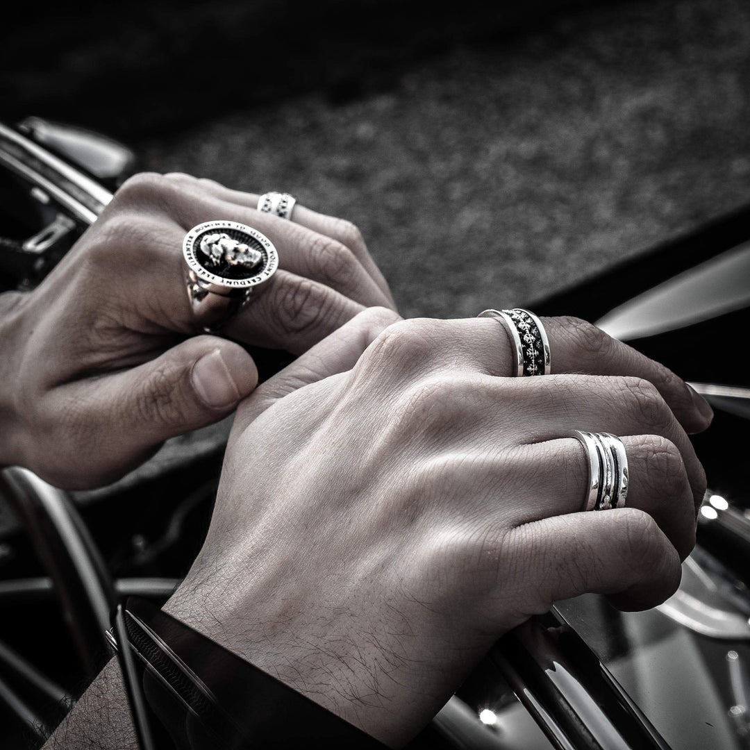 Colonna - Girati Silver Rings for Men