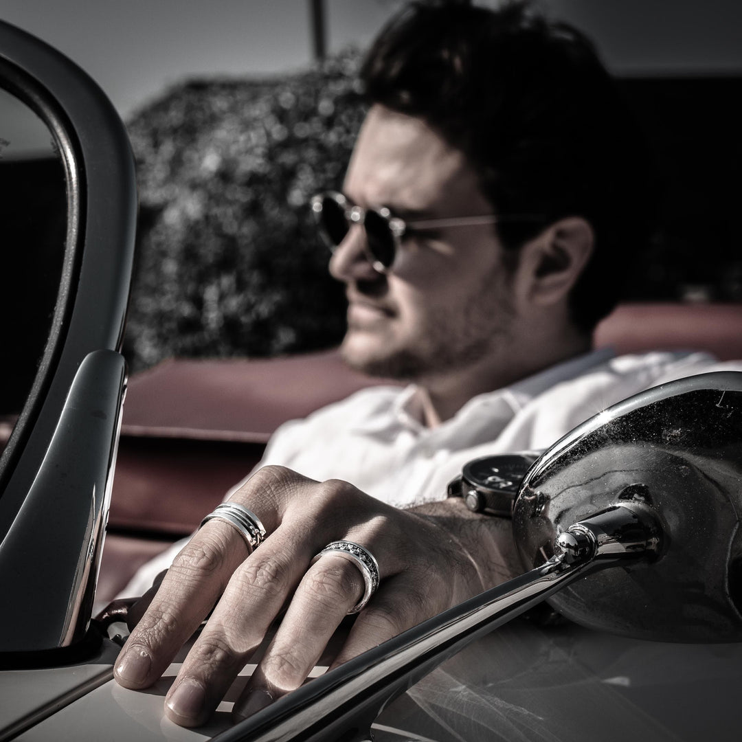 Colonna - Girati Silver Rings for Men