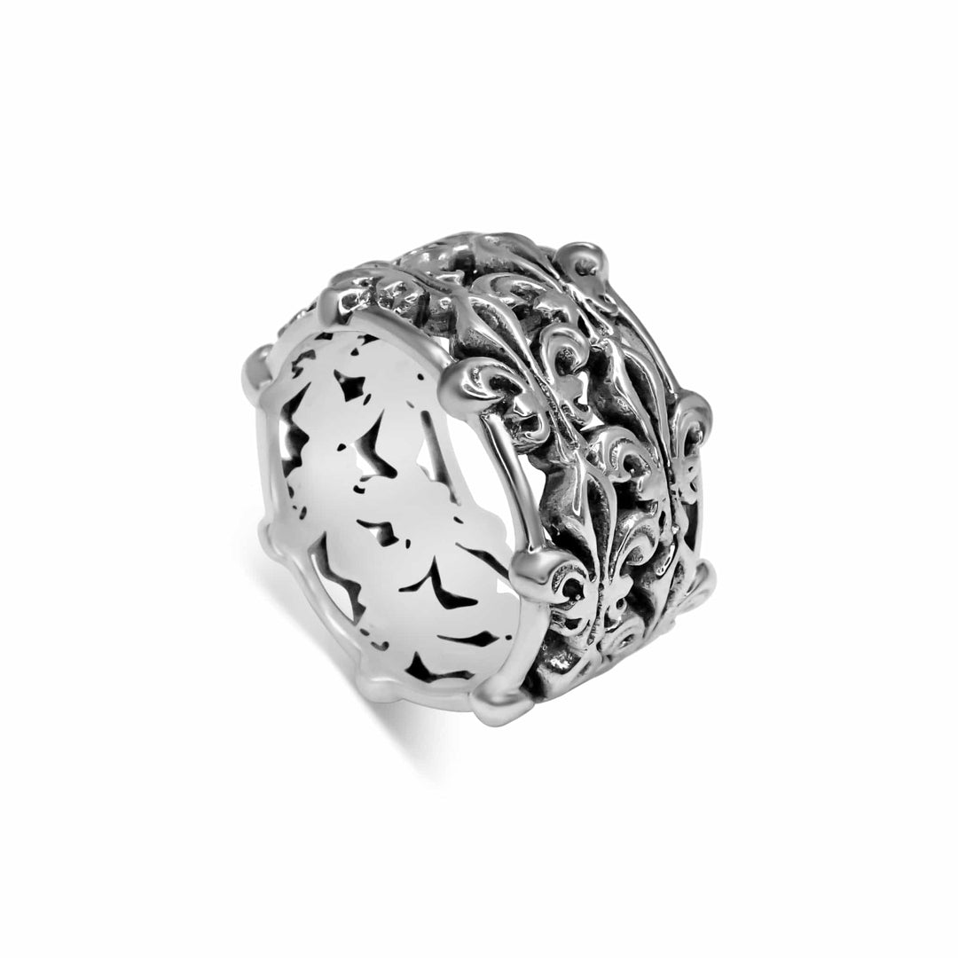 Fioritura | Oxidised Sterling Silver Ring for Men – Girati