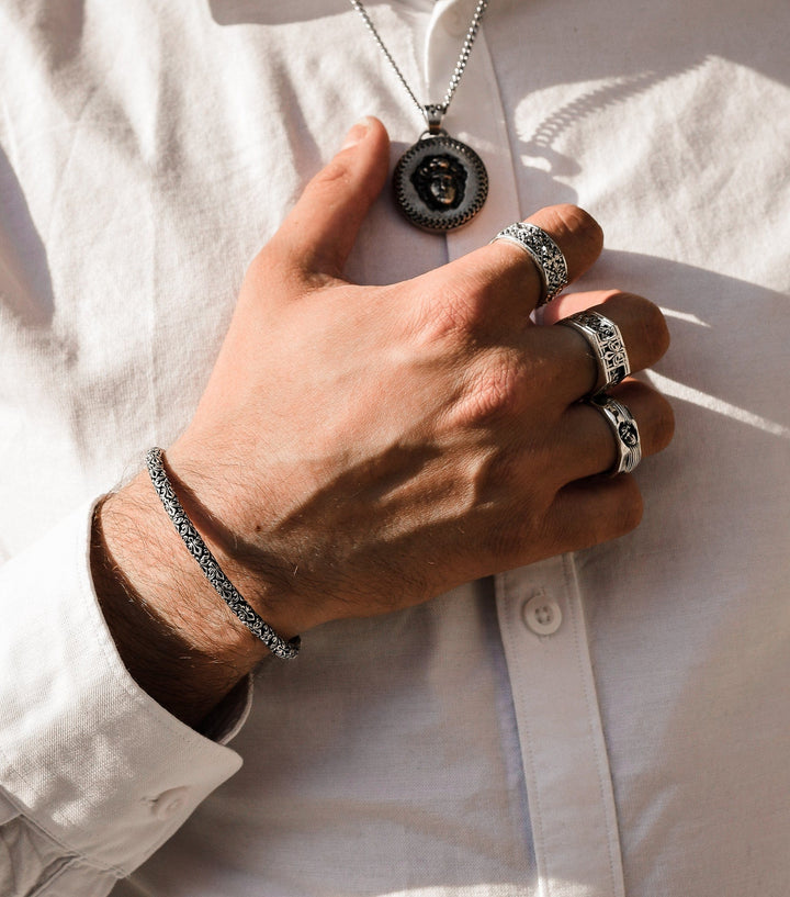 Apice - Girati Silver Rings for Men