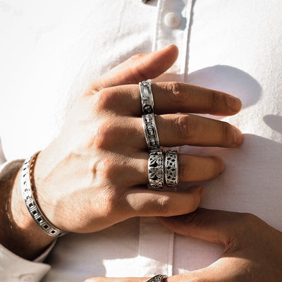 Reale - Girati Silver Rings for Men