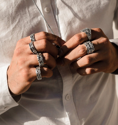 Reale - Girati Silver Rings for Men