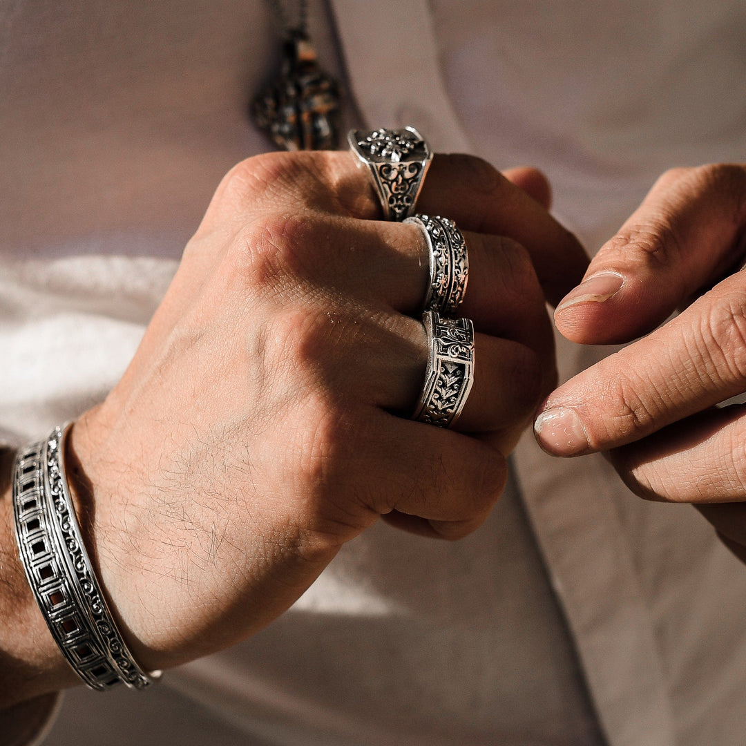 Apice - Girati Silver Rings for Men