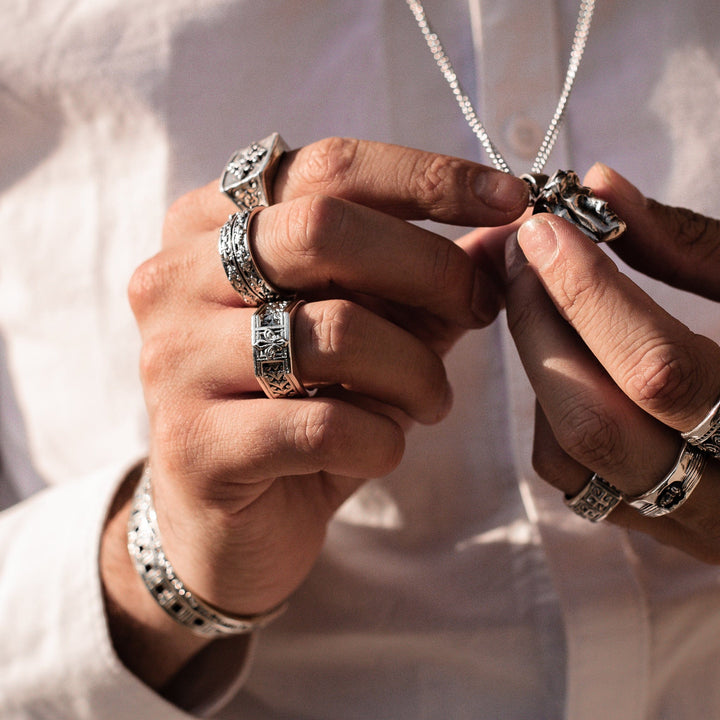 Apice - Girati Silver Rings for Men