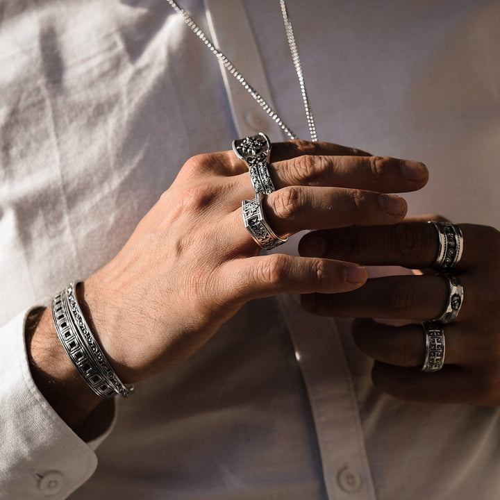 Apice - Girati Silver Rings for Men