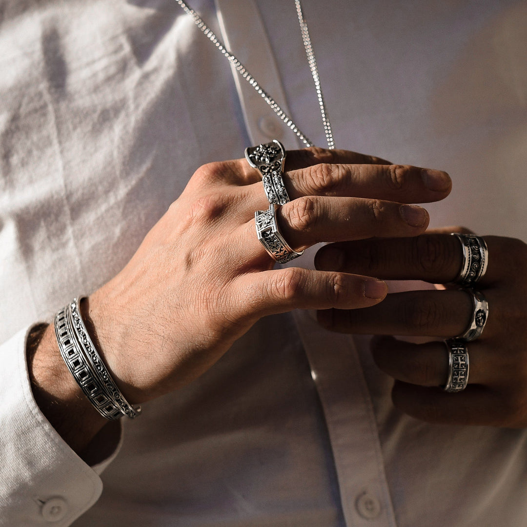 Araldico - Girati Silver Rings for Men