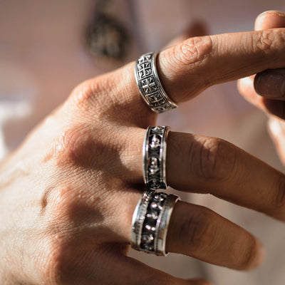 Machiavelli - Girati Silver Rings for Men