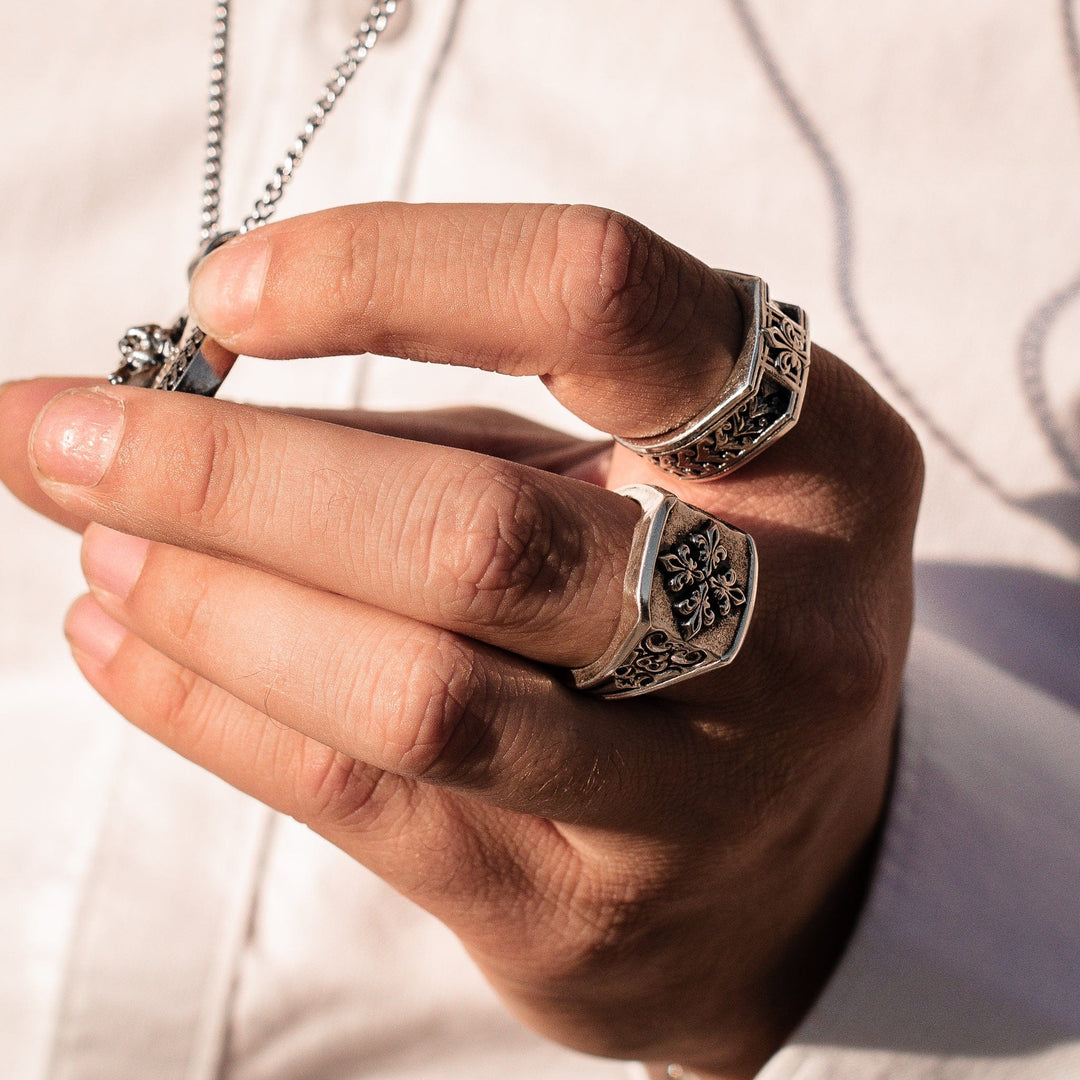 Apice - Girati Silver Rings for Men