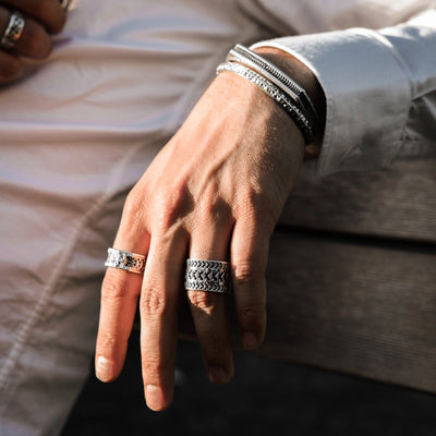 Freccia - Girati Silver Rings for Men