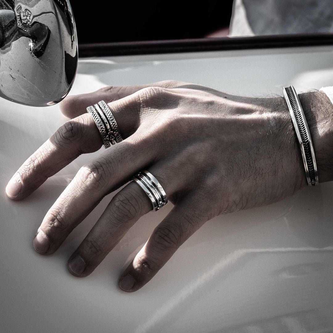 Ceriscia - Bracelet - Girati Silver Rings for Men