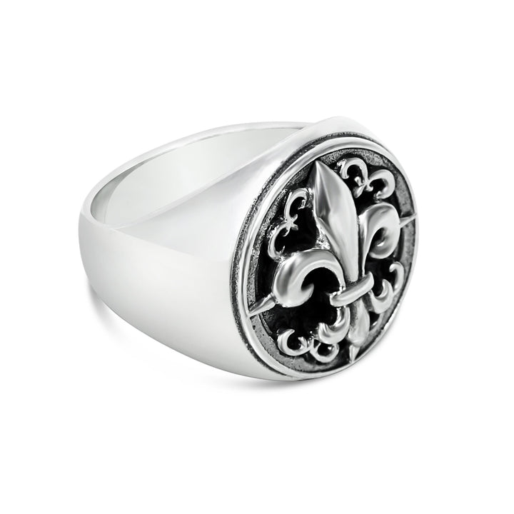 Fleur de Lis - Girati Silver Rings for Men