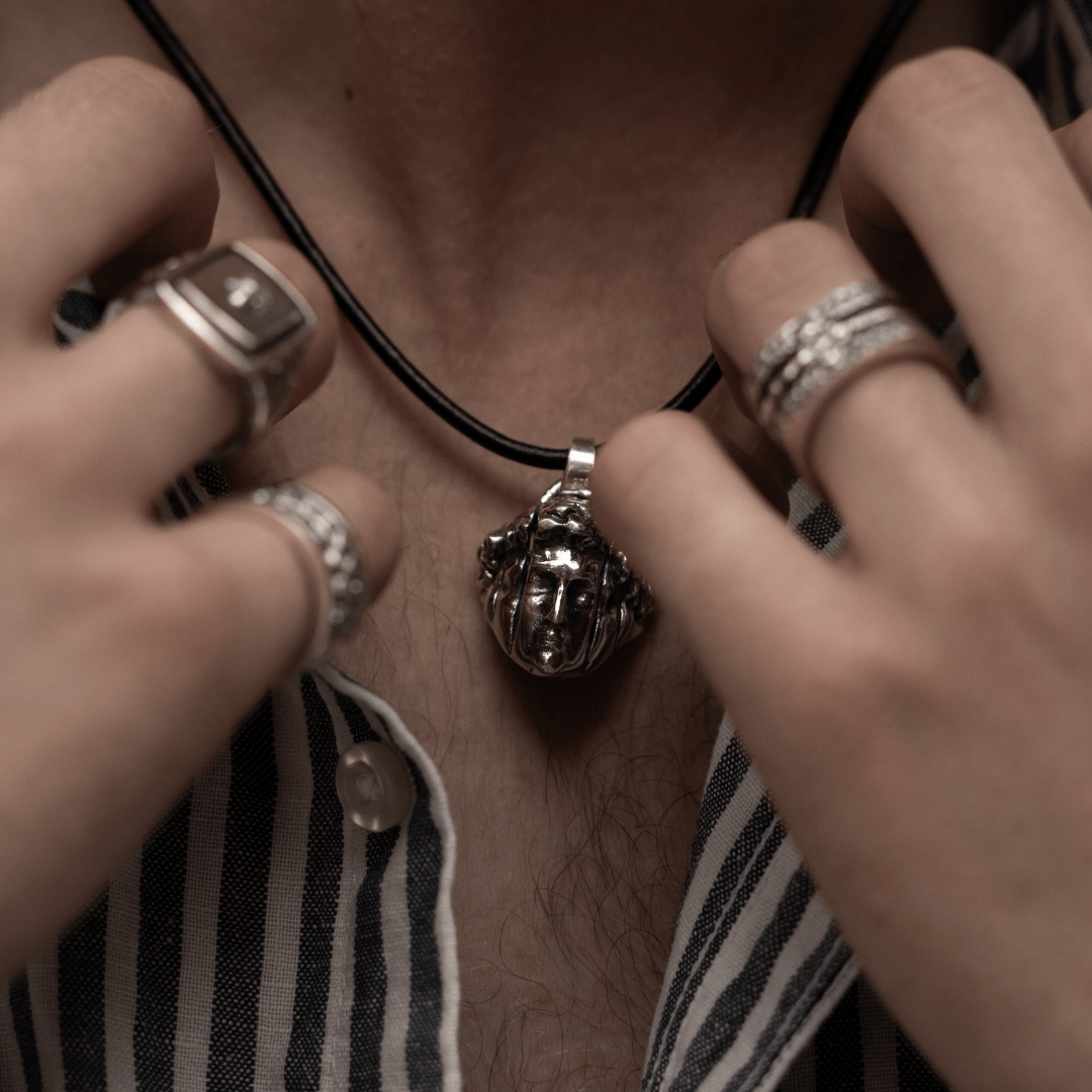 Divisione - Necklace - Girati Silver Rings for Men