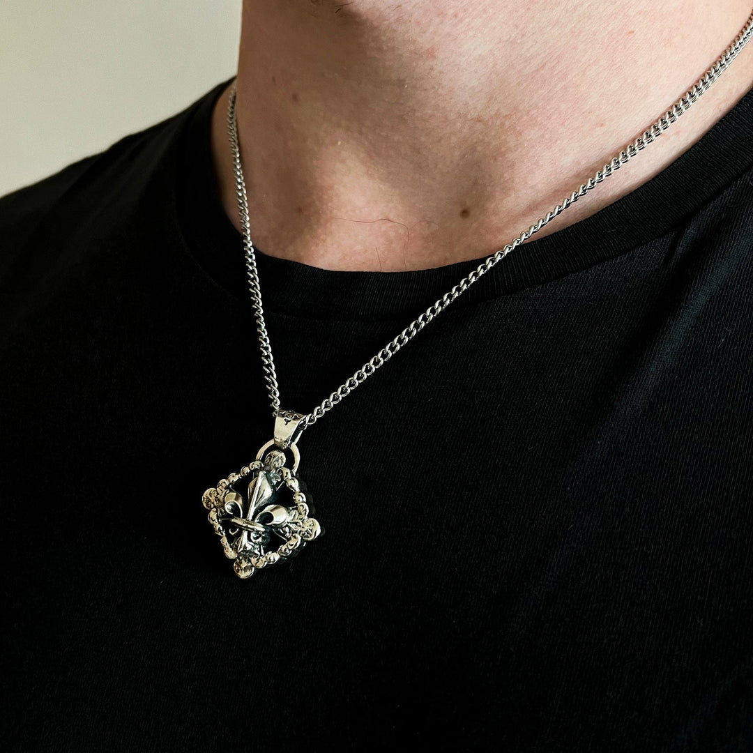 Fleur de Lis - Necklace - Girati Silver Rings for Men
