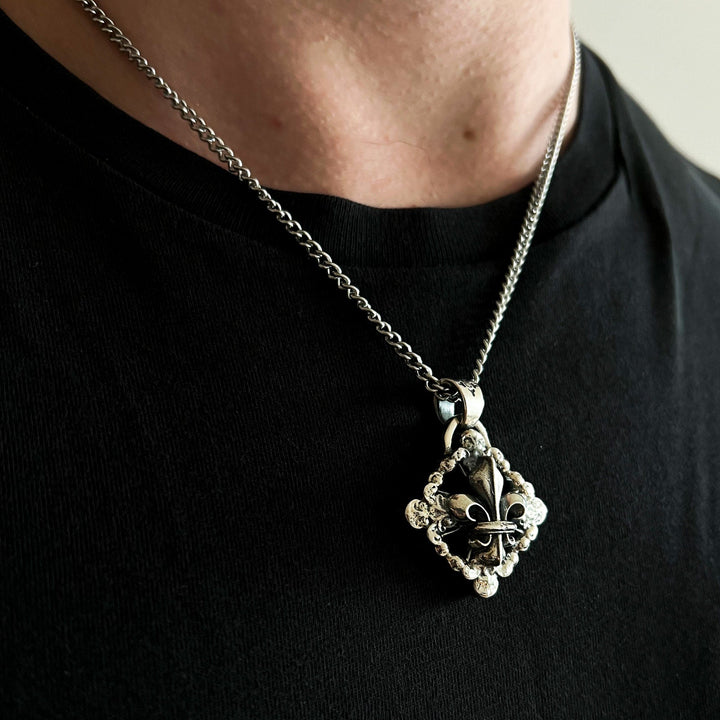 Fleur de Lis - Necklace - Girati Silver Rings for Men