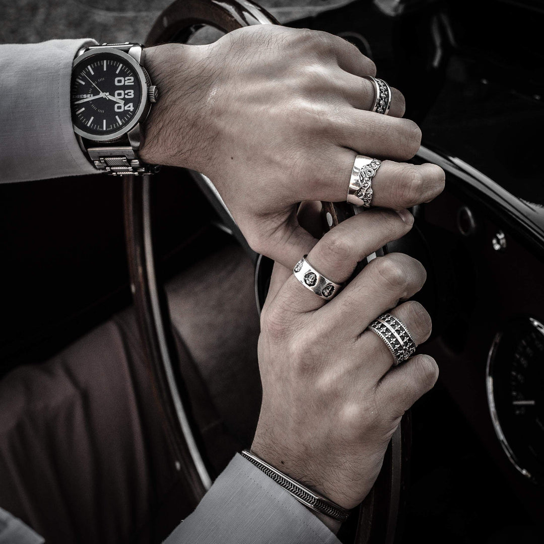 Michelangelo - Girati Silver Rings for Men
