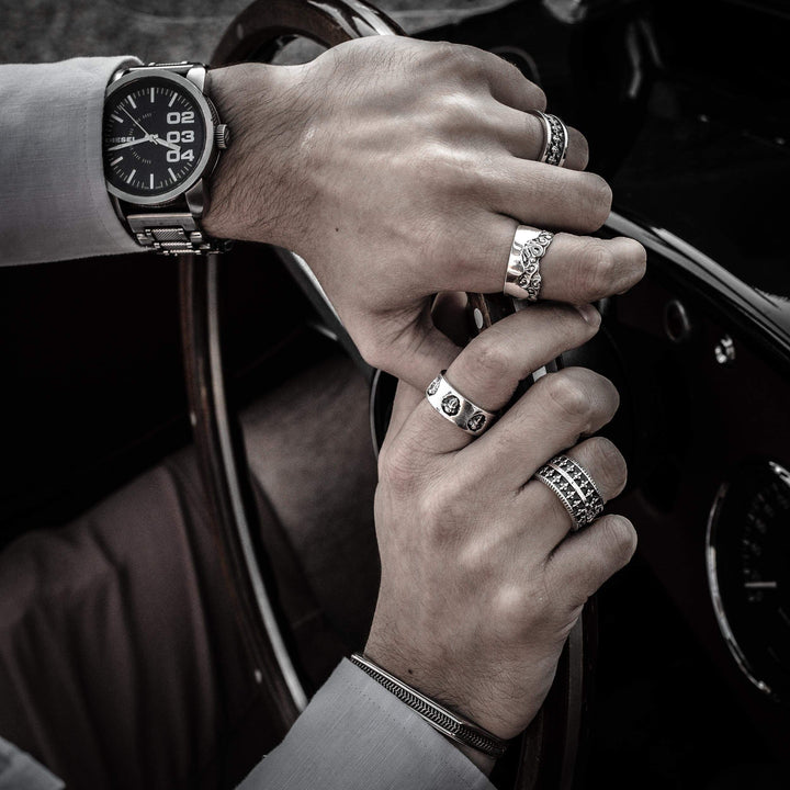 Michelangelo - Girati Silver Rings for Men