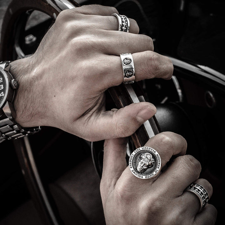 Michelangelo - Girati Silver Rings for Men