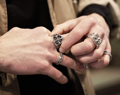 Il Dito - Girati Silver Rings for Men