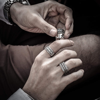 ornamentale - Girati Silver Rings for Men