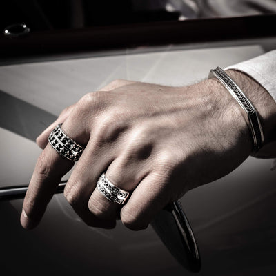 ornamentale - Girati Silver Rings for Men