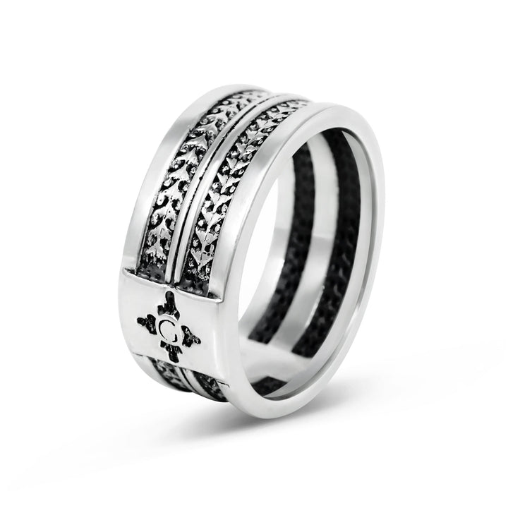 Rectoverso - Girati Silver Rings for Men