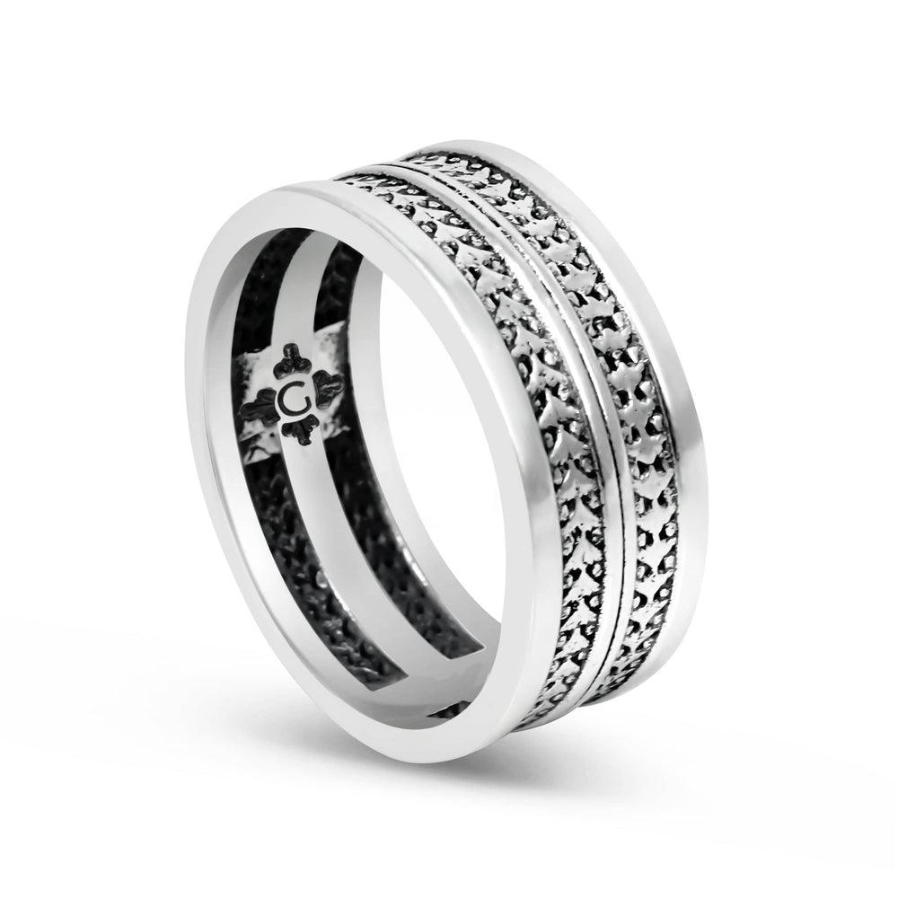 Rectoverso - Girati Silver Rings for Men