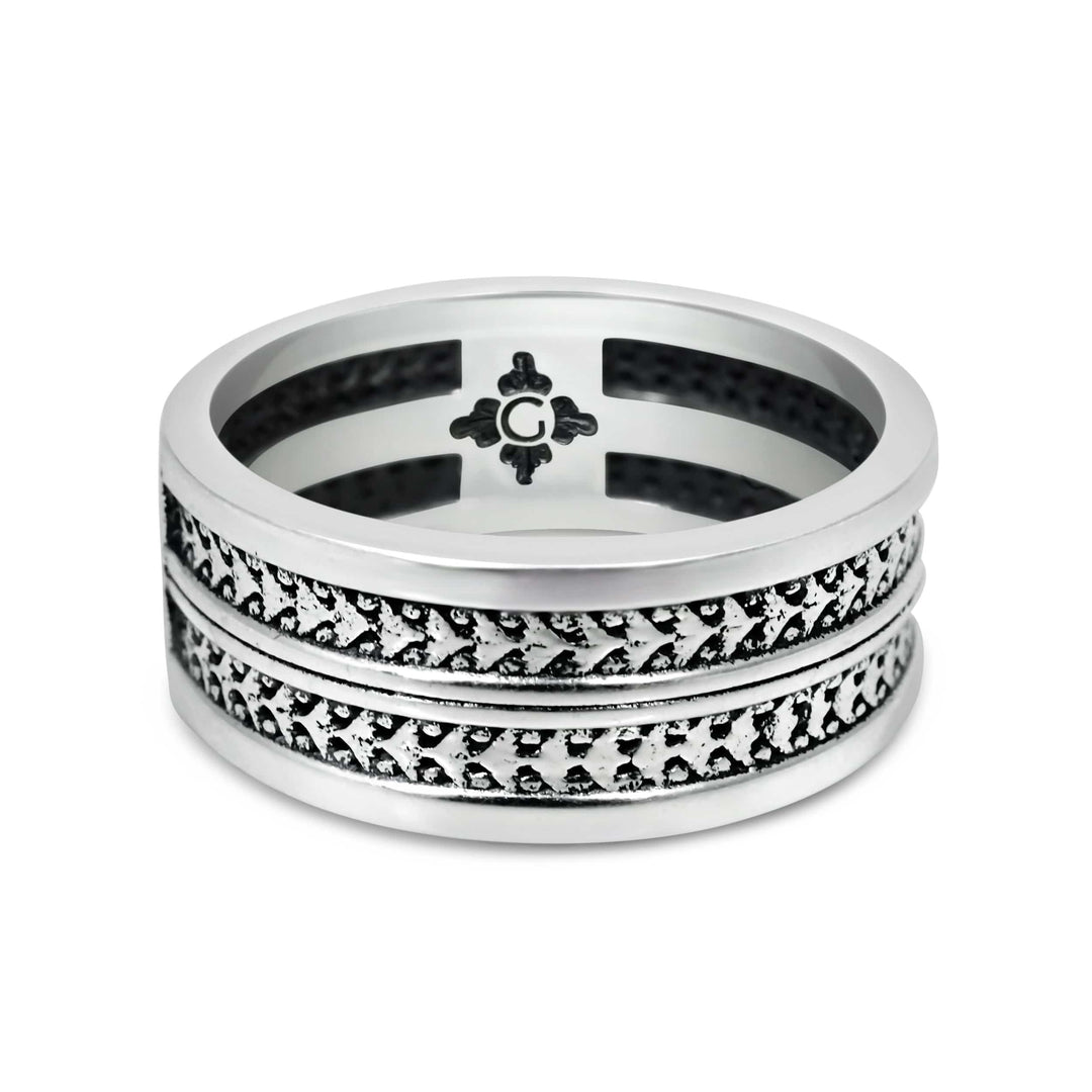 Rectoverso - Girati Silver Rings for Men