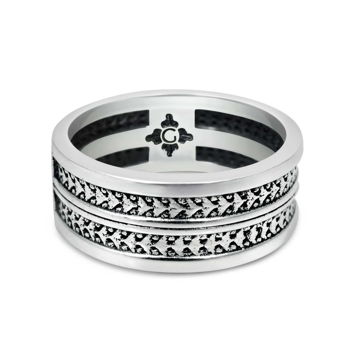 Rectoverso - Girati Silver Rings for Men