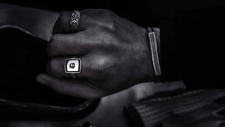 Dionysos - Girati Silver Rings for Men