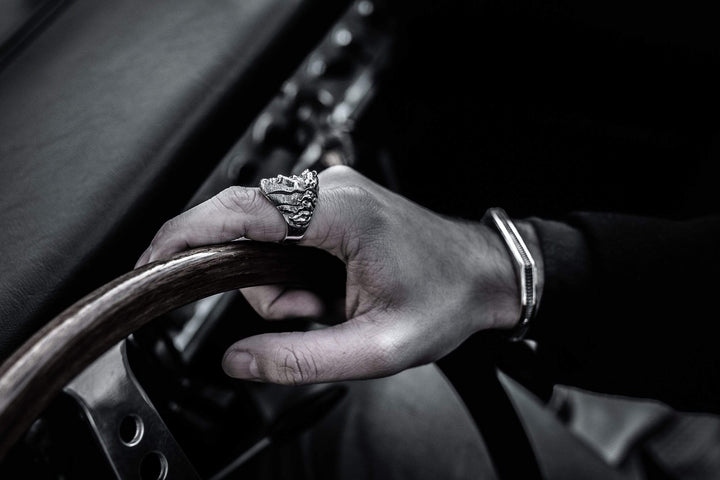 Divisione - Girati Silver Rings for Men