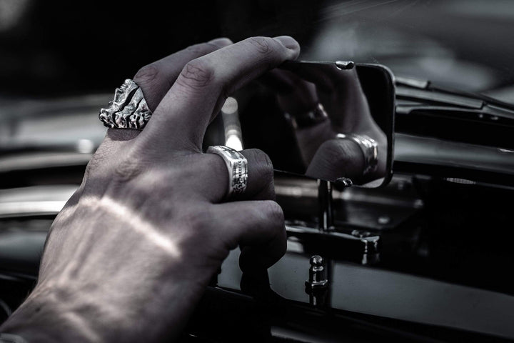 Divisione - Girati Silver Rings for Men