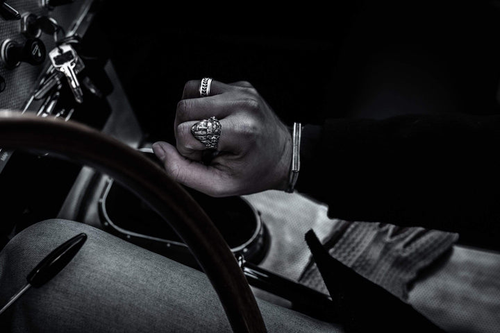 Divisione - Girati Silver Rings for Men