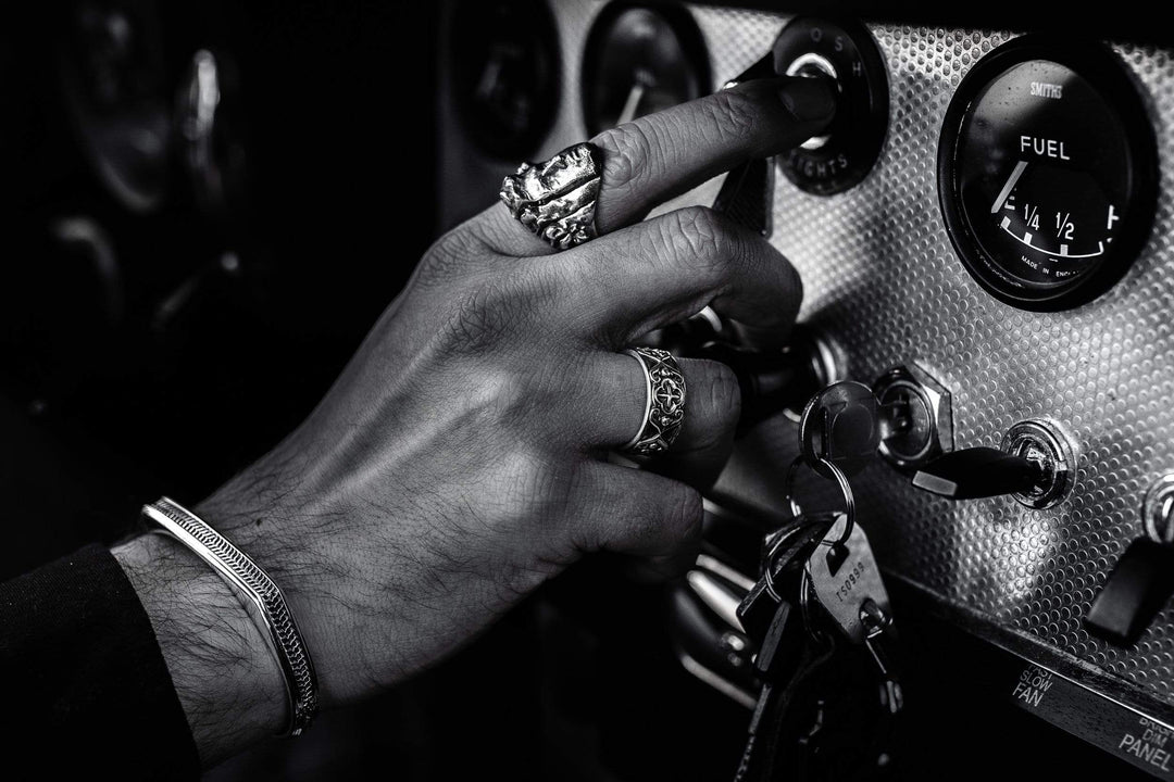 Divisione - Girati Silver Rings for Men