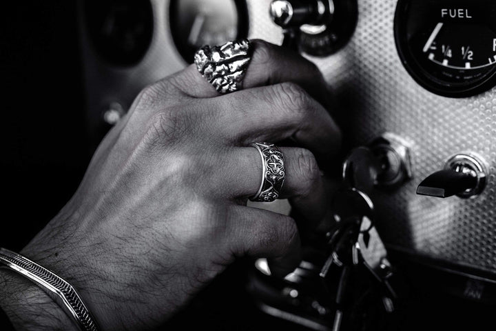 Due Famiglie - Girati Silver Rings for Men