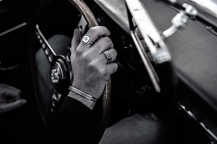 Due Famiglie - Girati Silver Rings for Men