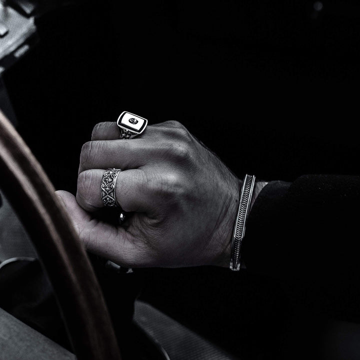 Due Famiglie - Girati Silver Rings for Men