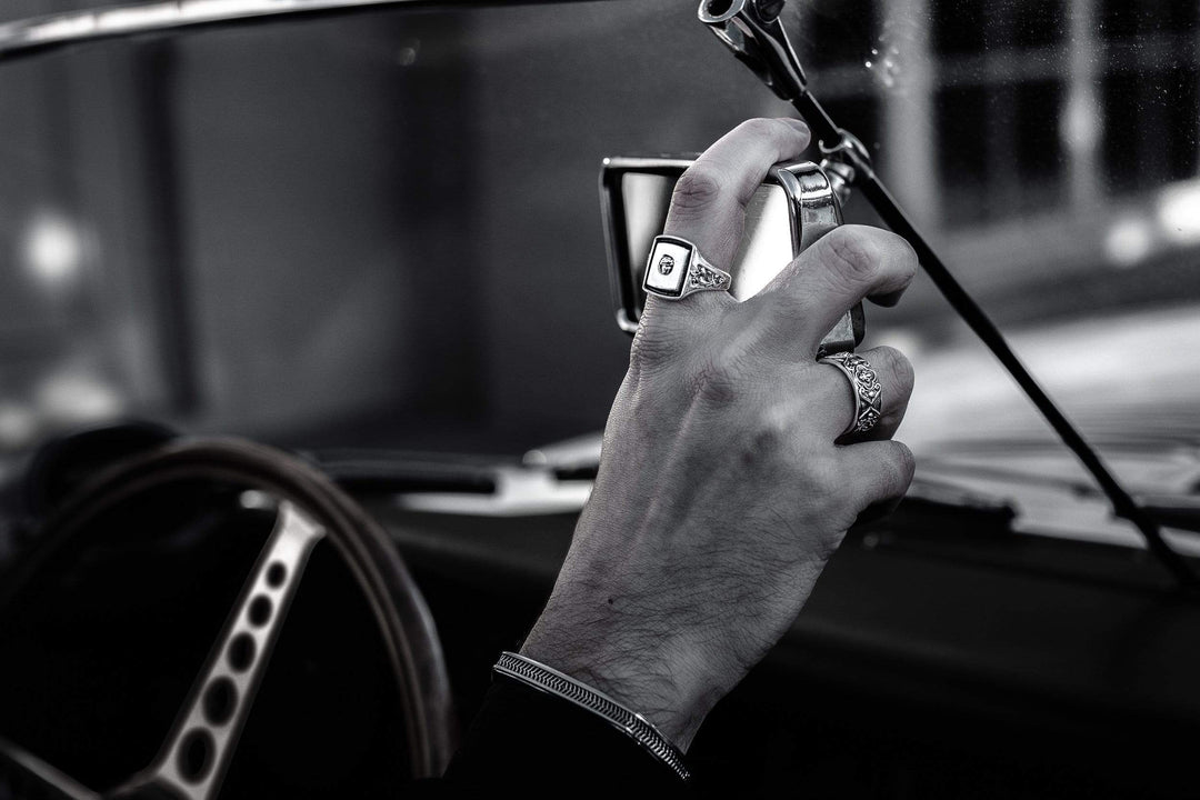 Due Famiglie - Girati Silver Rings for Men