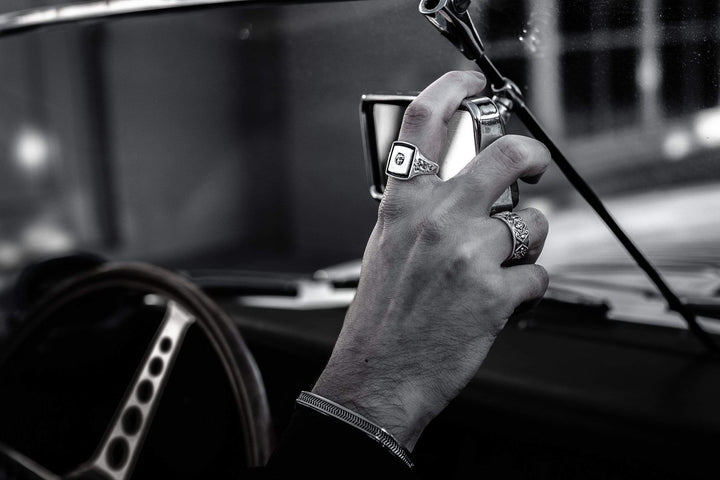 Due Famiglie - Girati Silver Rings for Men