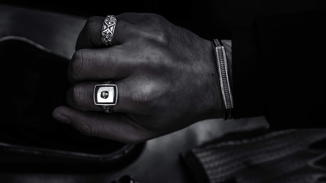 Due Famiglie - Girati Silver Rings for Men