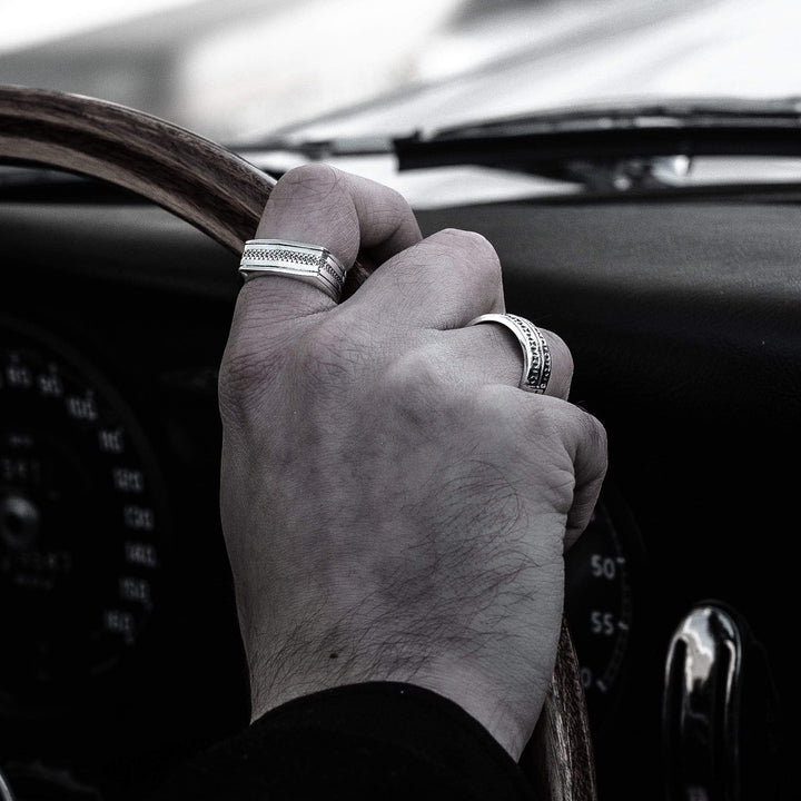 Cerniera - Girati Silver Rings for Men
