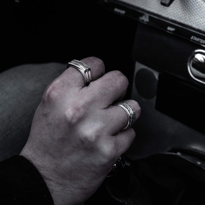 Cerniera - Girati Silver Rings for Men