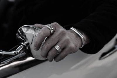 Rectoverso - Girati Silver Rings for Men