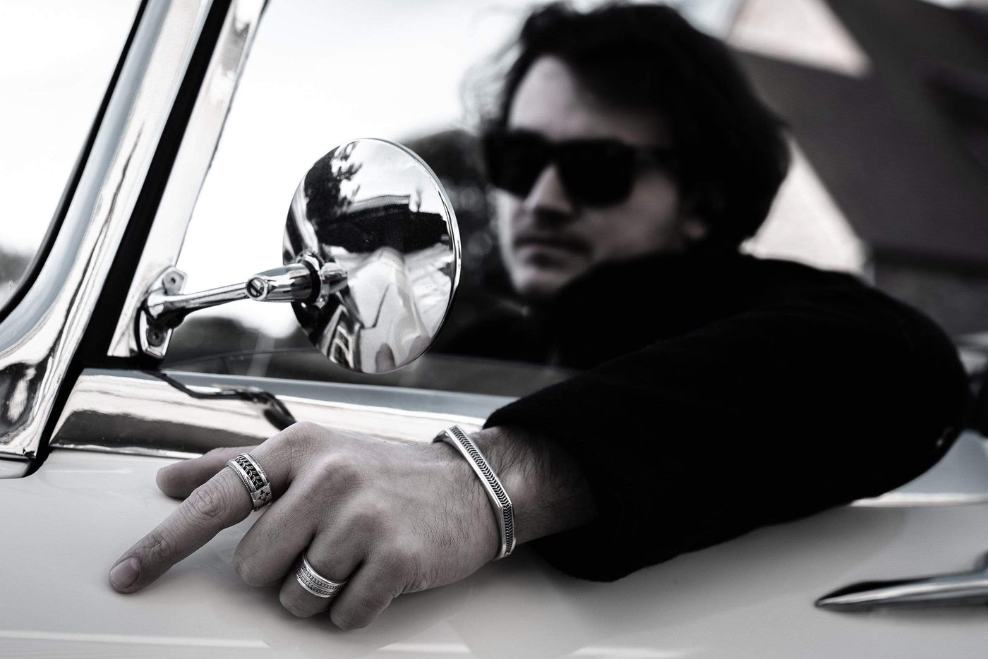 Rectoverso - Girati Silver Rings for Men