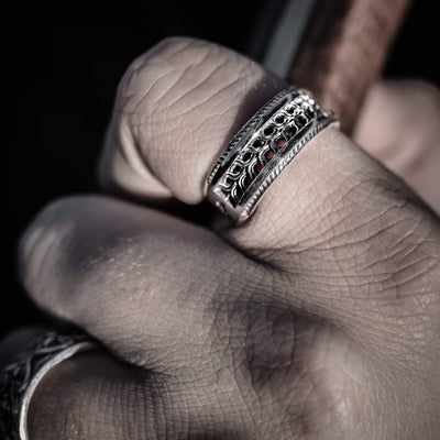 Striscia - Girati Silver Rings for Men