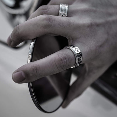 Striscia - Girati Silver Rings for Men