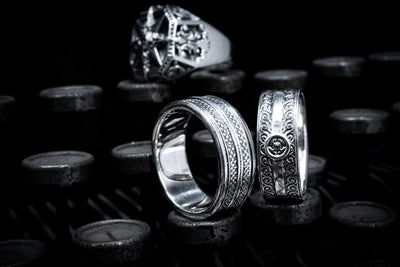 Arricciati - Girati Silver Rings for Men